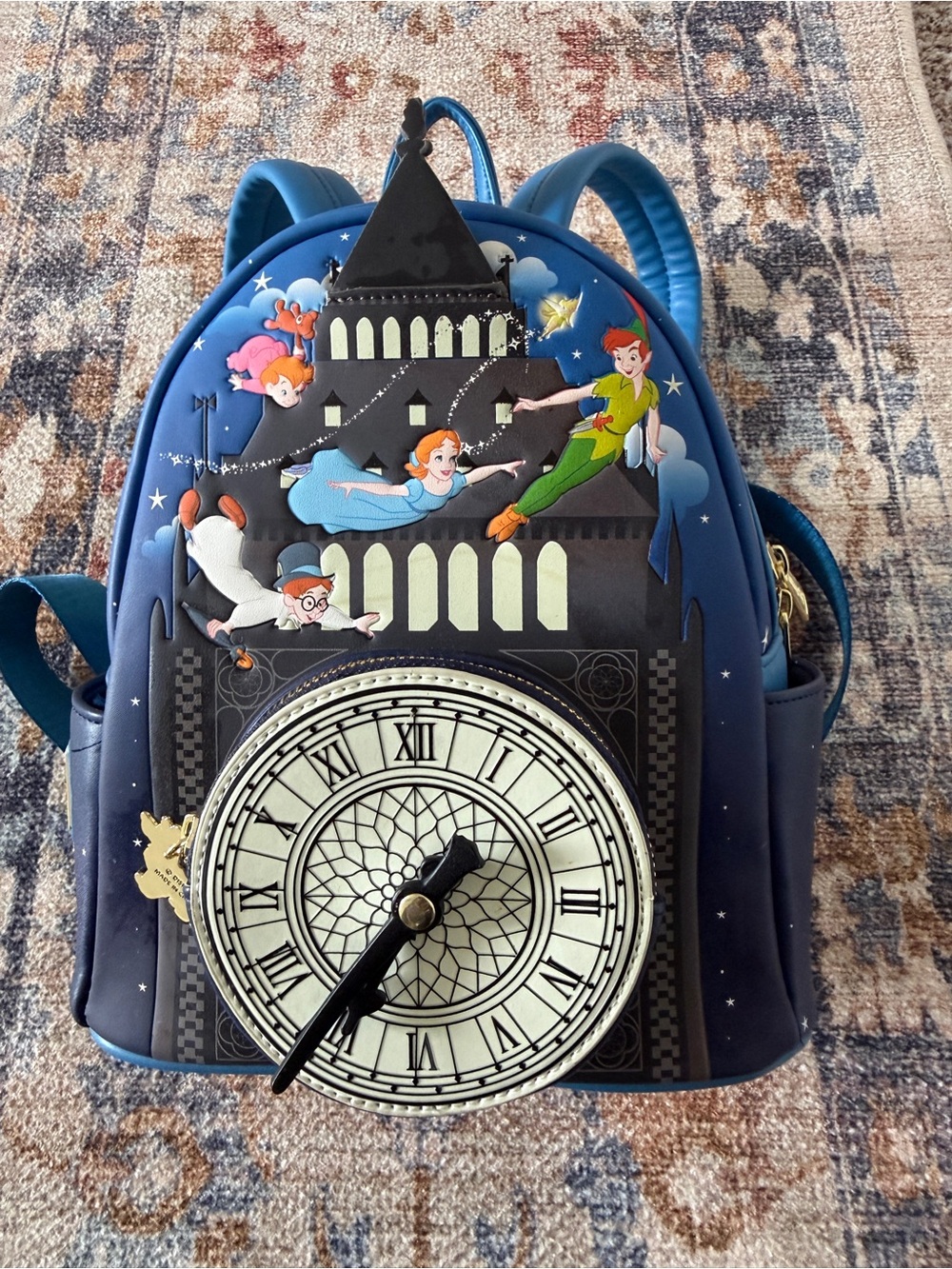 Peter Pan Themed Mini Backpack - Blue - Picture 2 of 8